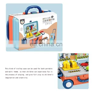 Educational Pretend Cooking Play Toy 23Pcs Plastic Kitchen Set Toy Kids Kitchen Toy Sets thumbnail-3