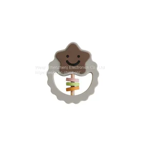 Baby Wooden Star Bed Rattles Toys Teether thumbnail-5