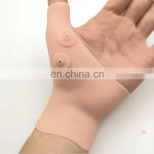 Compression Arthritis Gloves Silicone Rubber Gel Therapy Wrist Thumb Right Left Hand Relief Pain Gloves thumbnail-3