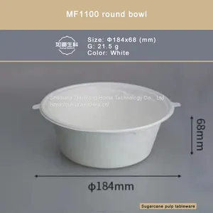 MF1100 Round Bowl/Sugarcane Pulp is Degradable thumbnail-2