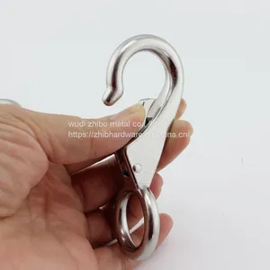 Marine Hardware 304/316 Stainless Steel Fixed Eye Snap Hook thumbnail-3