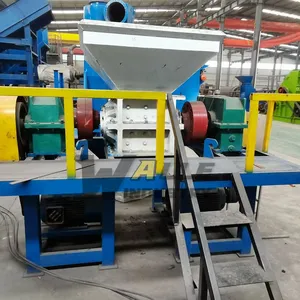 Double Shaft Waste DV/DV/Hard Drive Plastic Metal Paper Wood Fabric Leaf Msw Industry E-Waste Small Mini Shredder Machine thumbnail-4