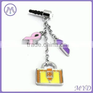 Enamel Metal Dangle Charm Phone Anti Dust Plug for Earphone thumbnail-4