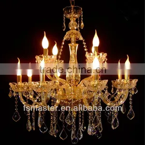 Modern Decorative Gold/silver Color Luxury Crystal Chandelier With 10 Lights for Living Room /hotel Lobby/meeting Room /villa thumbnail-1