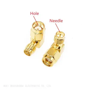 Right Angle RF Coaxial Adapter SMA-JKW Connector Bend 90 Degree thumbnail-1