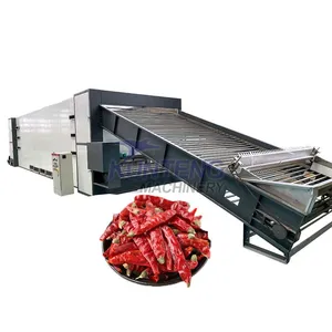Vegetable Garlic Chili Drying Machine Continuous Mesh Belt Dryer for Black Pepper Mustard Seed EPC thumbnail-1