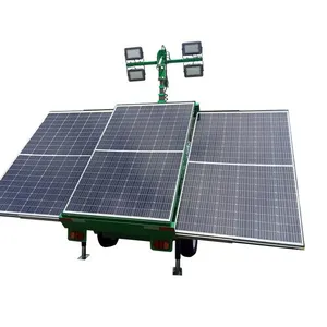 No Need to Connect to Electricity! Solar-powered Mobile Lighthouse, the Emergency Night Lighting Device for Construction Sites thumbnail-1