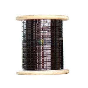Winding Magnet Wire UL Certification Enameled Square Aluminum Insulated Excellent Heat Shock, Adherence and Flexibility Solid LP thumbnail-1