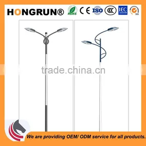 S-shaped Dual-arm Street Lamp Pole With Galvanization and Powder Coated for Outdoor Lighting thumbnail-1