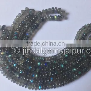 Wholesale Labradorite Smooth Roundelle Beads thumbnail-1