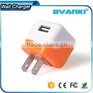 New Products 2016 Innovative Product Universal 5v 1a Colorful Foldable Home and Travel USB Charger for IPhone 7 Wall Charger thumbnail-4