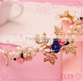 Hair Accessories Hair Jewelry Rhinestone Wedding Flowers Gold Plated Jewelry Wholesale Crowns thumbnail-1