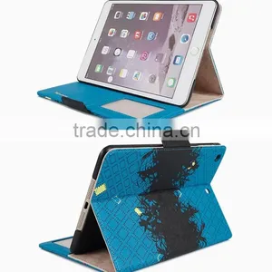 With Stand up Function and Cards Slots Magnet pu Leather Case for Ipad/mini thumbnail-4