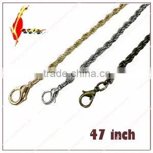 Antique Brass Golden Silver 120 cm 47 Inch Metal Bags Purse Chain Handle thumbnail-1