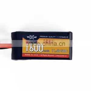 ACEHE 3S 11.4V 1600mAh 50C High Voltage Lipo Battery thumbnail-1