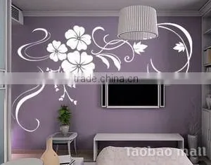 Big Grace White Flower Wall Pvc Sticker thumbnail-1