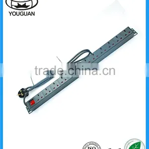 19inch 1u 12 Ways British Standard Basic PDU thumbnail-1