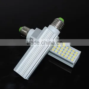 1Pcs 11W SMD 5050 E27 LED Lamp AC 110V - 220V Horizontal Plug Light, 44LEDs, Aluminum Body LED Corn Bulb 5050SMD Chandelier thumbnail-2