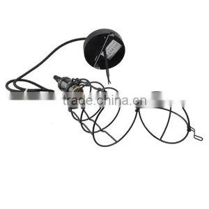 Art Deco Vintage Industrial Antique Metal Cage Pendant Light Factory Wire Steel Lampshade 220V E27 Lamp Holder thumbnail-2