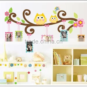 ALFOREVER the Owl Photoframe Decals,owl Photoframe Sticker thumbnail-1