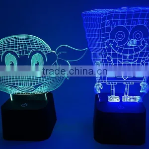 Animal Shaped Touching LED Light 3D Effect Mood Light thumbnail-2