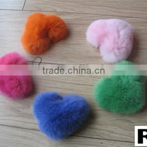HEART DESIGN FUR KEYCHAIN thumbnail-1