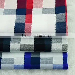 High Quality 100% Cotton Yarn Dyed Woven Plaid Fabric for Men Shirt thumbnail-1