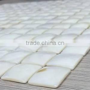 12"x12" White Mother Pearl Shell Mosaic of China Shanghai thumbnail-1
