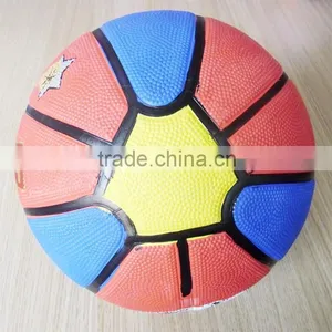 2015 Latest Design 11 Panels Rubber Basketball Ball thumbnail-4