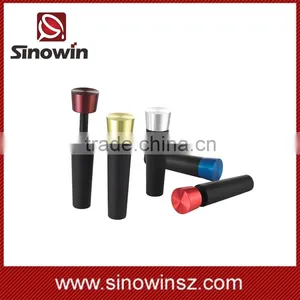 High Quality Personalized Custom Logo Metal Wine Stopper thumbnail-1