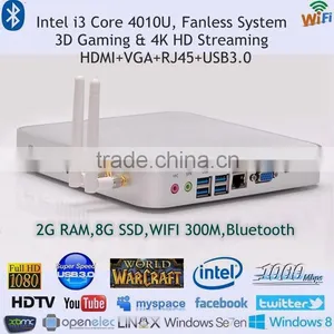Mini Computer for Home Intel i3 Core HD4400 Graphics Gigabit LAN HD Computer 2G RAM 8G SSD 300M WIFI Bluetooth thumbnail-1