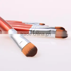 6pcs Filbert Shape Nylon Hair Artsit Brush For Oil Painting Brushes thumbnail-4