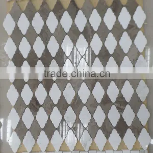 Lantern Marble Mosaic Tiles ( Athen White+Oak White+Pure White Marble) thumbnail-3