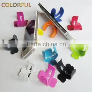 J224 Colorful Table Stand for Mobile Phone PVC Phone Stand thumbnail-1