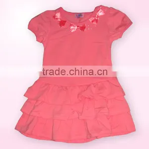 2016 Fashion New Children Summer Glass Strass Girls Dresses Made in China Children Clothes thumbnail-1