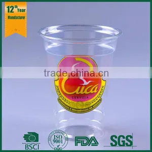 Logo Printed Plastic Cup,disposable Plastic Drinking Cup,pet Straw Cup thumbnail-1