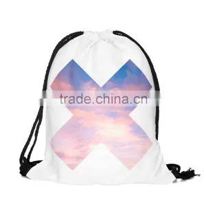 Brand New Hot Sale Custom 3D Print X Promotion Kids Drawstring Backpack Wholesale thumbnail-1