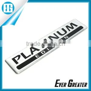Custom Top Value Aluminum Sticker Emblems 3M Tape Metal Sticker Custom Metal Logo Stickers thumbnail-2