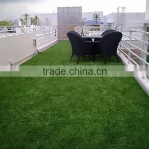 Natural Looking Curly+straight Monofilament Landscaping Artificial Turf 25mm-50mm thumbnail-2