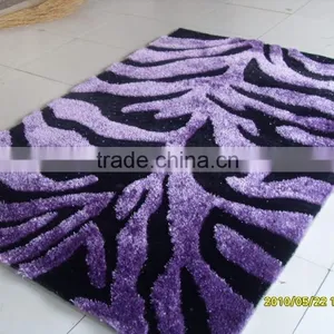 South Korea Silk Pure Color Rugs,hand Tufted Semi Circle Rug thumbnail-6