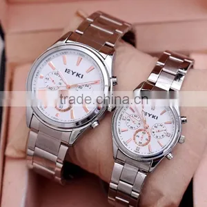 EYKI Branded Stainless Steel Watches for Men Hand Clock Women Lovers' Watch thumbnail-6
