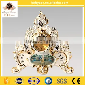 Luxury Ceramic European High-quality Classical Polyresin Clock thumbnail-1
