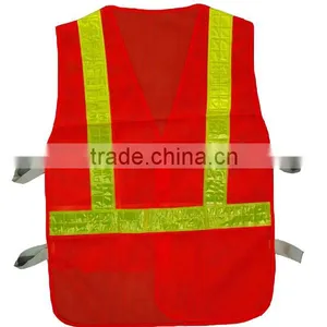 Riding Reflective Vest Safety Night Reflective Jacket Fluorescent Yellow and Orange M-XL Customize Logo Printing thumbnail-3