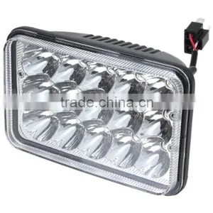 Truck Parts 4x6" 45w Square 4x4 Accessories Led Headlight High Low Beam Headlamp for Offroad Excavator, Truck, Heavy Machinery thumbnail-1