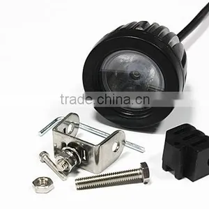 Round 10W LED Work Light 2 Inch 10 Watt Black LED Mini Auxiliary Work Light For Motorcycle Car 4X4 Offroad thumbnail-3