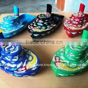 New Tin Toys Boats Big Tug Handpainted Model thumbnail-1