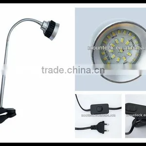 Eye Protection 3w Clip-on Led Clamp Light Mini Flexible Gooseneck Bedside Reading Light thumbnail-2