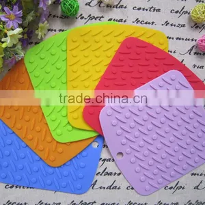 Square Embossed Silicone Pot Holder thumbnail-1