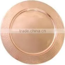 Designer Copper Wedding Metal Charger Plate thumbnail-1