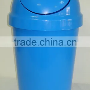 BT50C 35liter Round Ice Cream Bin With Swing Cover, 13 Gallon Trash Can thumbnail-1